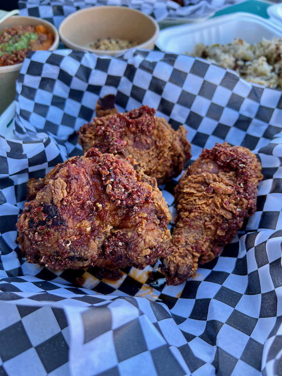 Chili Fried Chicken Perfection, Eric Huang's Pecking House Turntable